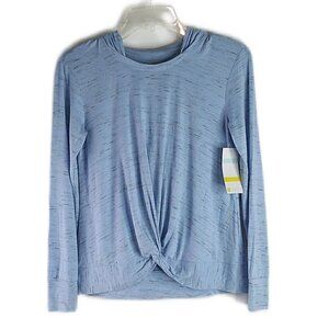 Zella - Long Sleeve Hooded Lightweight Tee - Size Large